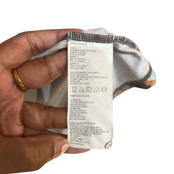 Prana Calexico Dress Sz S Soft Geometric High Neck Stretchy Mini Sundress - Picture 6 of 9